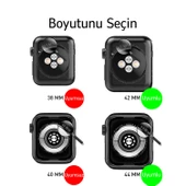 Kordon Kayış Apple Watch ile Uyumlu 42-44-45mm Alerjen İçermez Malzeme WA03 - 2