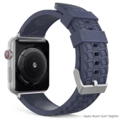 Kordon Kayış Apple Watch ile Uyumlu 42-44-45mm Alerjen İçermez Malzeme WA03 - 7