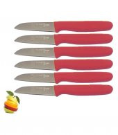Sürbısa 6 Lı Meyve Bıçağı Kırmızı 61007 - 1