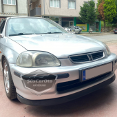 Honda Civic İES EK 1996-2000 Uyumlu Üniversal Astra H lip Esnek Ön Lip 2 Parça Tampon Altı Dil Karlık Ön Ek - 1