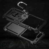 Samsung Galaxy Z Flip 5 Kılıf Yüzüklü Zırh Tank Vega - 6