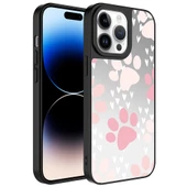 Apple iPhone 14 Pro Max Kılıf Aynalı Desenli Kamera Korumalı Parlak Mirror Kapak - 11