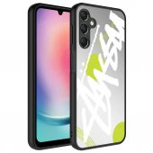 Samsung Galaxy A54 Kılıf Aynalı Desenli Kamera Korumalı Parlak Mirror Kapak - 4