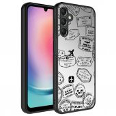 Samsung Galaxy A54 Kılıf Aynalı Desenli Kamera Korumalı Parlak Mirror Kapak - 6