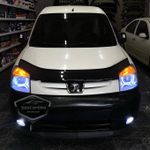 Peugeot Partner 2 2002-2008 Uyumlu Üniversal Astra H lip Esnek Ön Lip 2 Parça Tampon Altı Dil Karlık Ön Ek - 4