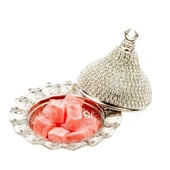 Lokumluk Kahve Yanı Çikolatalık Drajelik Dekoratif Hediyelik Sade Taş Kubbeli Lokumluk No: 2 Beyaz - 4