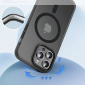 Apple iPhone 14 Pro Max Kılıf Mat Arka Yüzey Magsafe Locik Kapak - 11