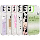Apple iPhone 11 Kılıf Mermer Desenli Marbello Kapak - 2