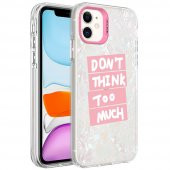 Apple iPhone 11 Kılıf Mermer Desenli Marbello Kapak - 4