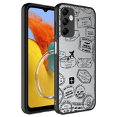 Samsung Galaxy M14 Kılıf Aynalı Desenli Kamera Korumalı Parlak Mirror Kapak - 7