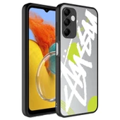 Samsung Galaxy M14 Kılıf Aynalı Desenli Kamera Korumalı Parlak Mirror Kapak - 5