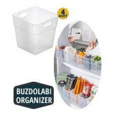 MİNİ BUZDOLABI ORGANİZERİ 4 ADET - 1