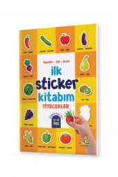 Ilk Sticker Kitabım 2-4 Yaş Yapıştır-çiz-boya -taşıtlar-hayvanlar-yiyecekler-3 Kitap - 2
