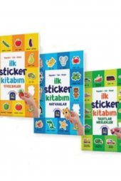 Ilk Sticker Kitabım 2-4 Yaş Yapıştır-çiz-boya -taşıtlar-hayvanlar-yiyecekler-3 Kitap - 4