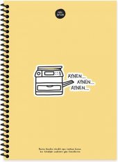 Keskin Color Hisli Şeyler 17x24 100 Yaprak Çizgili Spiralli Sert Kapak Defter Aynen - 1