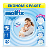 Molfix 1 Numara Yenidoğan 120'li Bebek Bezi - 1