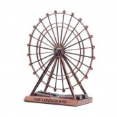 Vintage Metal İngiltere London Eye Biblo Antik Bakır 9 cm thumbnail 1