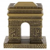 Vintage Metal Fransa Paris Zafer Kemeri Biblo Antik Bronz 8 cm thumbnail 1