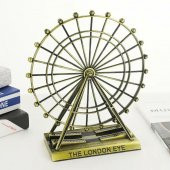 Vintage Metal İngiltere London Eye Biblo Antik Bronz 15 cm - 1
