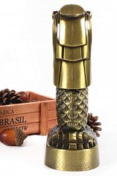 Vintage Metal Singapur Merlion Biblo Antik Bronz 16 cm thumbnail 9