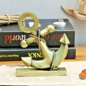 Vintage Metal Çapa Biblo Antik Bronz 16 cm thumbnail 3