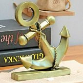 Vintage Metal Çapa Biblo Antik Bronz 16 cm thumbnail 4