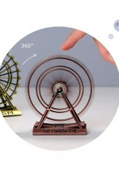 Vintage Metal İngiltere London Eye Biblo Antik Bakır 9 cm thumbnail 10