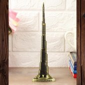 Vintage Metal Burj Khalifa Biblo Antik Bronz 25 cm Burç Halife thumbnail 5