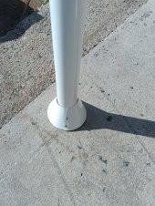 Adelinspor Basketbol Tek Direk Pota Alt Koruma Kapağı Metal 5 adet - 4