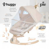 Huggy Pie Yenidoğandana Uygun Otomatik Sallanabilir Kumandalı Müzikli Ana Kucağı - 3