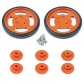 70x11mm Geçmeli Tekerlek Seti Kırmızı - 1