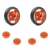 50x11mm Geçmeli Tekerlek Seti Kırmızı - 3