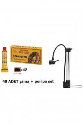 Bisiklet Pompa Alüminyum Kısa + Yama Seti - 1