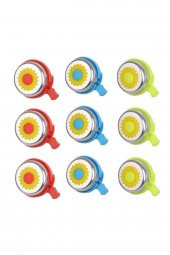 Bisiklet Çiçekli Zil 9 Lu Ekonomik Paket (3 Renk ) - 1