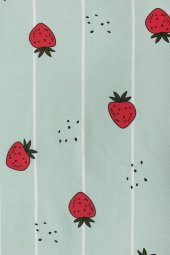 Mulberry Çilek Desenli Tek Kişilik Pike Yatak Örtüsü 170 X 230 - 3