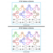 Okul Öncesi ve 1. Sınıflar İçin Matematik İşlem YAZ-SİL Kitabı - 3