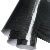 5D Ultra Parlak Karbon Fiber Folyo Film 30 x100 cm Hava Kanallı Yapışkanlı Laptop Cep Telefonu Araç Kaplama Folyosu Çok Amaçlı Jelatinli Siyah - 9