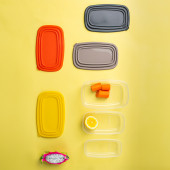 Porsima 1001 12 li Derin Dondurucu Mikrodalga Saklama Kabı - Çok Amaçlı Gıda Erzak Saklama Kabı Seti - 5