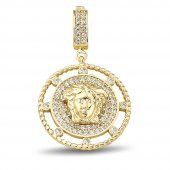 Medusa Charm Altın Kolye Ucu - 1