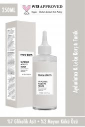 Maruderm Glikolik Asit 7 Aydınlatıcı & Leke Karşıtı Tonik 250 ml - 1