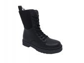 Polact 23002 Unisex Siyah Bağcıklı Fermuarlı Postal Bot - 2