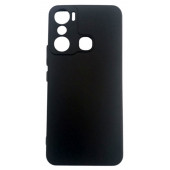 Infinix Hot 20i Ruber Case Yumusak Slikon Kilif Siyah - 1