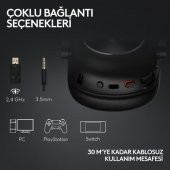 Logitech G PRO X 2 LIGHTSPEED Kablosuz DTSX Headphone 2.0 - 7.1 Surround Ses Oyun Kulaklığı - Pembe - 5