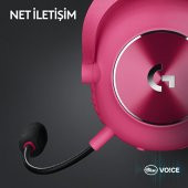 Logitech G PRO X 2 LIGHTSPEED Kablosuz DTSX Headphone 2.0 - 7.1 Surround Ses Oyun Kulaklığı - Pembe - 7