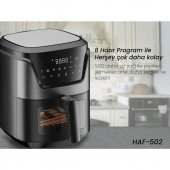 Hiking HAF-502 6 Litre Airfryer Sıcak Hava Fritözü - 2