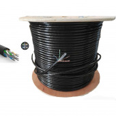 NC-1 Outdoor 305 Metre / 0.57mm Tel Kalın CAT6 FTP Çift Katmanlı Dış Ortam Network İnternet Kablosu - 1