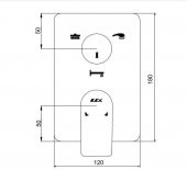 Eca Dalia Ankastre Banyo Bataryası 2 Parça Set  3 Yollu (102167312-K+102166301) thumbnail 3