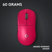 Logitech G PRO X SUPERLIGHT 2 Hafif HERO 2 Sensör 32.000 DPI LIGHTSPEED Kablosuz Oyuncu Mouse - Pembe - 6