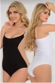 TUTKU 0148 BAYAN İP ASKILI KARIŞIK RENKLİ ÇITÇITLI BODY 2 ADET  M KARIŞIK - 1