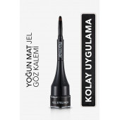 FLORMAR Özel Fırça Başlıklı Yoğun Pigmentli Mat Jel Eyeliner - 1